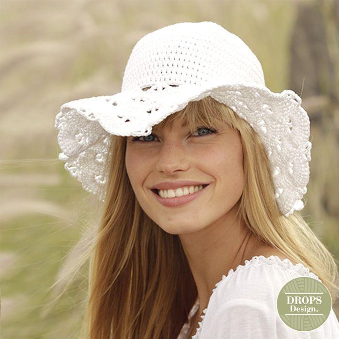 Patroon Gehaakte Hoed Country Girl - Drops Design, Hobby en Vrije tijd, Breien en Haken, Ophalen of Verzenden