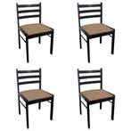 Massief Houten Eetkamerstoelen - Tweedekansje! OP = OP, Huis en Inrichting, Stoelen, Bruin, Nieuw, Ophalen of Verzenden, Vier