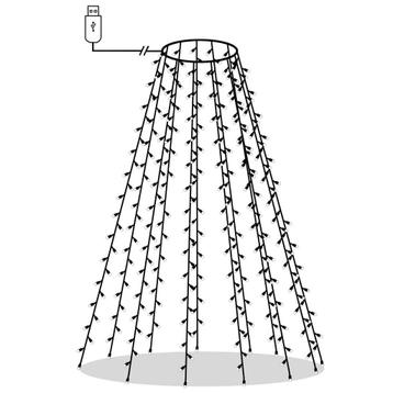 Kerstboomverlichting 180 LED - Meerkleurig | Retourdeal |... beschikbaar voor biedingen