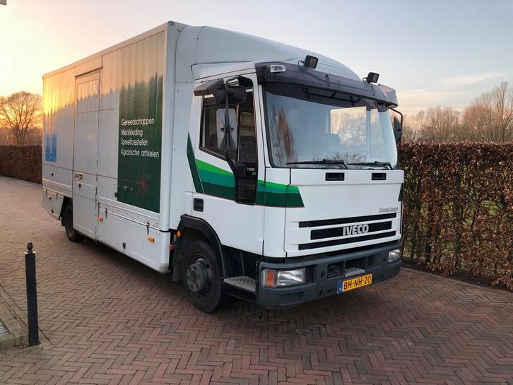 Iveco Eurocargo ML75E15 BAKWAGEN + LAADKLEP zescilinder, Auto's, Vrachtwagens, Te koop, Handgeschakeld, BTW verrekenbaar, Diesel