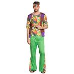 Hippie Kostuum Heren Flower, Kleding | Heren, Carnavalskleding en Feestkleding, Nieuw, Verzenden