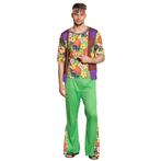 Hippie Kostuum Heren Flower, Kleding | Heren, Carnavalskleding en Feestkleding, Nieuw, Verzenden