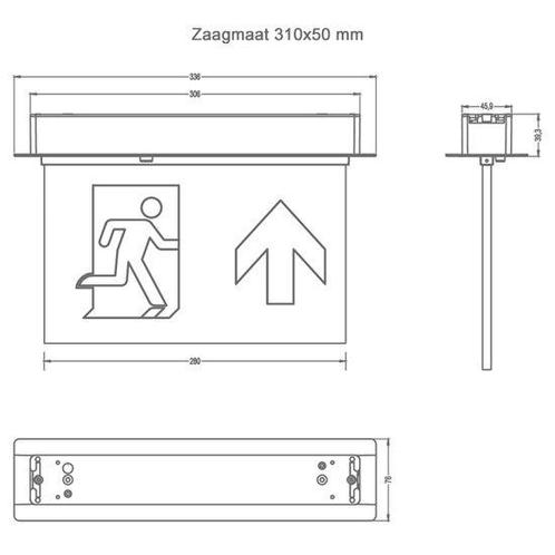 Normlights Bulkhead inbouw LED noodverlichting, Boeken, Studieboeken en Cursussen, Verzenden