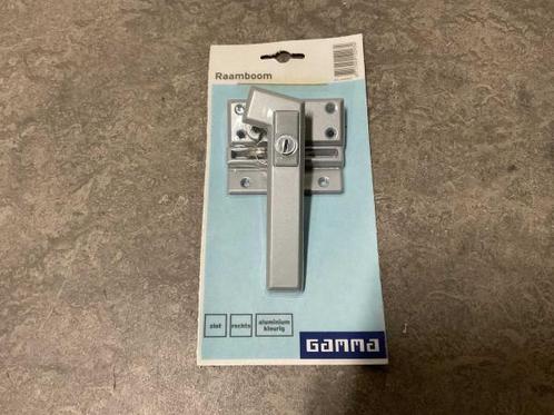 Veiling - 8x Gamma raamsluiting met slot rechts aluminium, Doe-het-zelf en Verbouw, Hang- en Sluitwerk