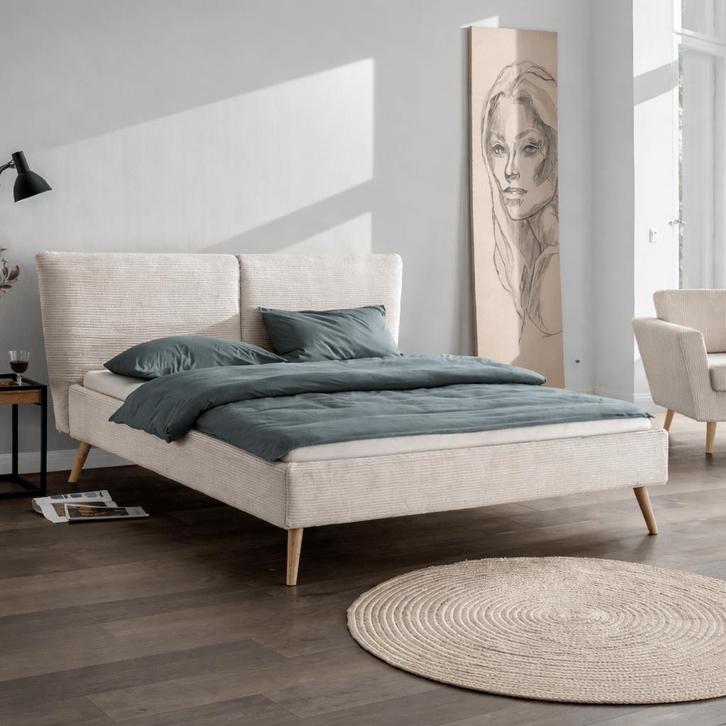 Forestales Nizza Gestoffeerd Ledikant met Wild Eikenhout - 1, Kinderen en Baby's, Babywiegjes en Ledikanten