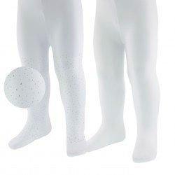 Babypantys - 2-pack - Wit met zilveren glitterstipjes en Ef, Kinderen en Baby's, Babykleding | Schoentjes en Sokjes, Meisje, Nieuw