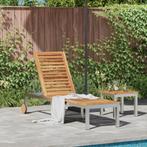 vidaXL Ligbed met Wielen 207x58x35 cm Massief Acaciahout en, Tuin en Terras, Ligbedden, Verzenden, Nieuw
