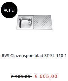 Glazenspoelbladen, glazenlekbladen, tapbladen, spoeltapblade, Zakelijke goederen, Horeca | Meubilair en Inrichting, Barinrichting