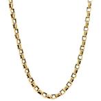 Gouden anker collier 45 cm 14 krt, Sieraden, Tassen en Uiterlijk, Kettingen, Goud, Goud, Zo goed als nieuw, Verzenden