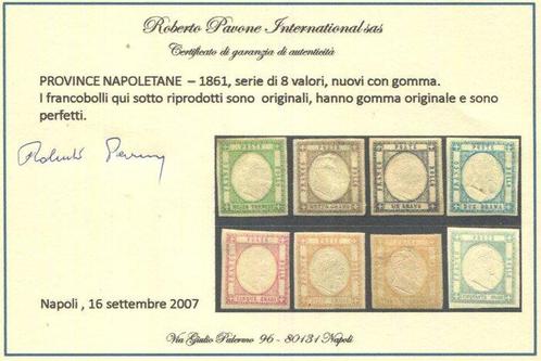 Napolitaanse provincies 1861 - Vittorio Emanuele II,, Postzegels en Munten, Postzegels | Europa | Italië