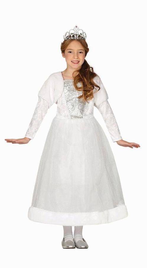 Prinsessenjurk Kind Wit, Kinderen en Baby's, Carnavalskleding en Verkleedspullen, Nieuw, Verzenden