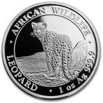 Somalia Leopard 1 oz 2018 (30.000 oplage), Verzenden, Overige landen, Losse munt, Zilver