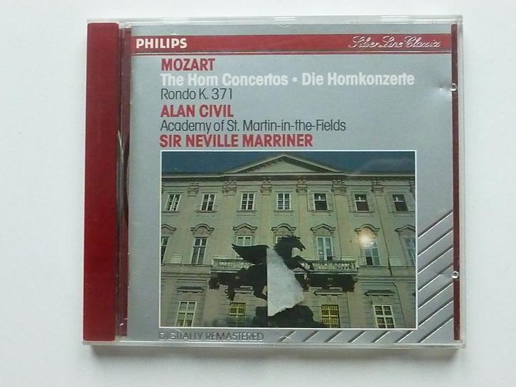Mozart - The Horn Concertos / Alan Civil , Sir Neville Marri, Cd's en Dvd's, Cd's | Klassiek, Zo goed als nieuw, Verzenden
