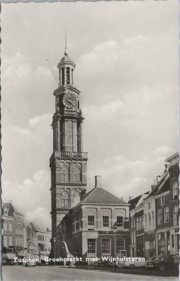 ZUTPHEN - Groenmarkt met Wijnhuistoren, Verzamelen, Ansichtkaarten | Nederland, Verzenden