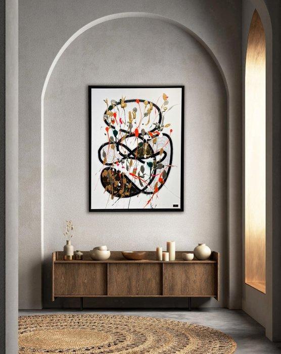 Swen Van der Sangen - Dancing Chaos 3/3 with 22krt Gold Leaf, Antiek en Kunst, Kunst | Designobjecten