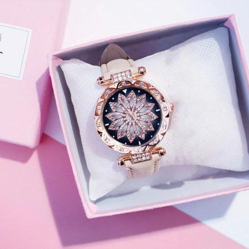 Starry Sky Horloge Dames - Luxe Anoloog Kwarts Uurwerk voor, Sieraden, Tassen en Uiterlijk, Smartwatches, Nieuw, Verzenden