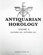 The Antiquarian Horological Society - Antiquarian Horology, Antiek en Kunst