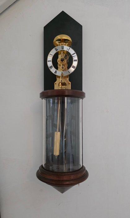 Wandklok - Franz Hermle &amp; Sohn Bauhaus - Mahonie - 1960-1970, Antiek en Kunst, Antiek | Klokken