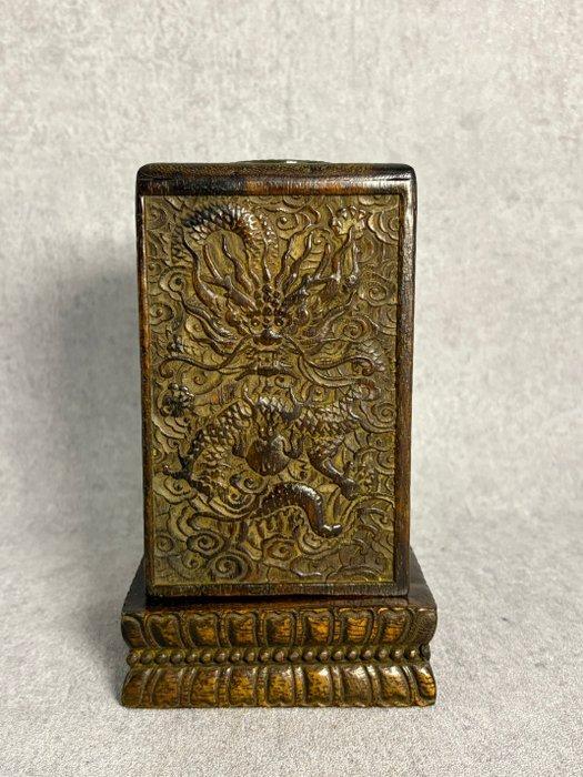 Unieke zegel draak inclusief kist - Brons - China - 20e eeuw, Antiek en Kunst, Antiek | Overige Antiek