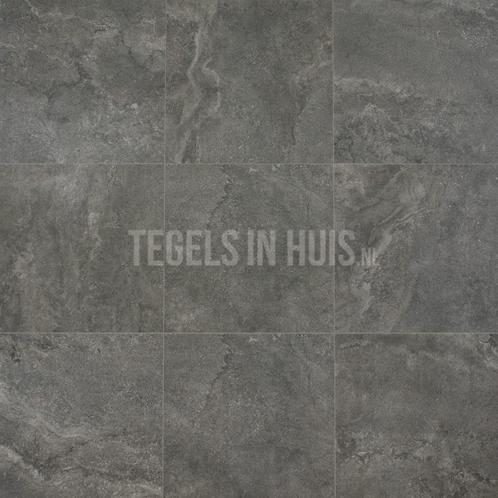 Vloertegel pietra cap graphite donker grijs gepolijst 60x60, Doe-het-zelf en Verbouw, Tegels, Vloertegels, Nieuw, 10 m² of meer