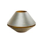 Dubbele velours lampenkap groen met gouden binnenkant, Huis en Inrichting, Lampen | Lampenkappen, Klassiek / Antiek, 25 tot 50 cm