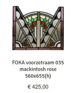 FOKA Glas-in-lood 035 voorzetraam 560x655mm beschikbaar voor biedingen