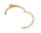 Aantieke 14 krt. roségouden slangen bangle armband, Sieraden, Tassen en Uiterlijk, Armbanden, Gebruikt