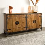 *WOONWINKEL* Tower Living Basto Industrieel Dressoir Mangoho, Huis en Inrichting, Kasten | Dressoirs, Verzenden, Nieuw