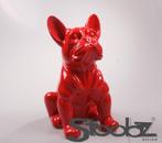 Hond franse bulldog rood 37 cm - Stoobz, Tuin en Terras, Nieuw, Verzenden