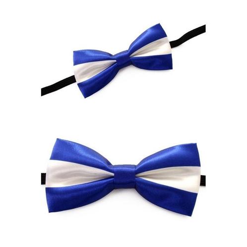Verkleed vlinderstrikje blauw met wit - Strikjes, Hobby en Vrije tijd, Feestartikelen, Verzenden