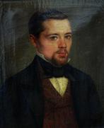 Duitse school (XIX), Kring van - Portrait Empire Edel Mann