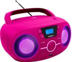 Draagbare Radio CD-Speler roze - USB - Roze Bigben CD61RSUSB, Audio, Tv en Foto, Radio's, Nieuw, Verzenden