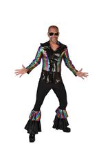 Dancing King Kostuum Regenboog Melro Premium, Kleding | Heren, Ophalen of Verzenden, Nieuw