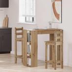 vidaXL Bartafel met schap 102x50x103,5cm bewerkt hout, Huis en Inrichting, Tafels | Eettafels, Verzenden, Nieuw