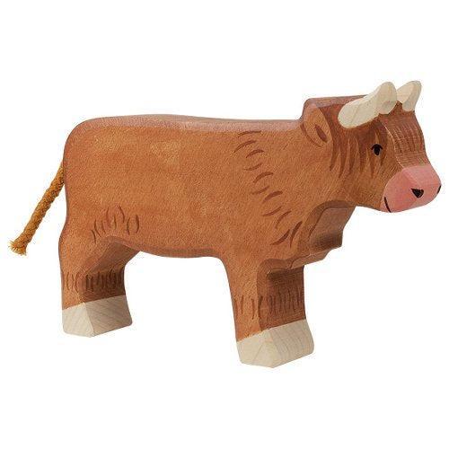 Holztiger - Houten Dieren - Schotse Hooglander staand 16 cm, Kinderen en Baby's, Speelgoed | Overig