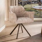 *WOONWINKEL* Draaibare Eetkamerstoel Zandkleur, Huis en Inrichting, Stoelen, Verzenden, Nieuw, Stof