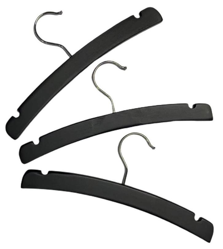 Babsana Kledinghangers Hout Zwart per 3 Stuks TB-2104, Kleding | Dames, Kledinghangers, Nieuw, Verzenden