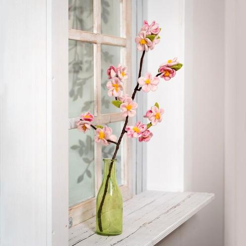 Vilt - Tak met Bloemen - Appelbloesems - Roze/Wit - 50cm - F, Kinderen en Baby's, Kinderkamer | Inrichting en Decoratie, Nieuw