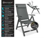 Tuinstoelen verstelbaar - Ligstoel - Set van 2 - Antraciet -, Caravans en Kamperen, Verzenden, Zo goed als nieuw