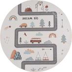 Kindervloerkleed Rond Speelweg COCO Crème – Speelkleed me, Verzenden, Nieuw