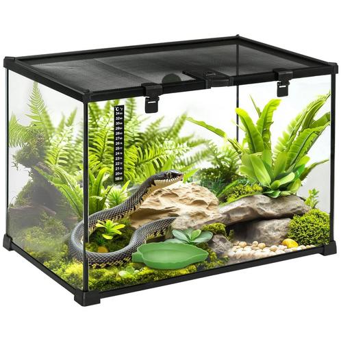 TRUUSK Terrarium Voor Reptielen 50 X 30 X 35 Cm, Glazen Terr, Dieren en Toebehoren, Knaagdieren en Konijnen | Hokken en Kooien