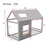 Huis Kinderbed 90x200 cm – Met Dak en Ramen, Houten, Kinderen en Baby's, Kinderkamer | Bedden, Verzenden, Nieuw