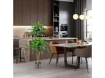 Costway Kunstdracaena - Kunstboom met 92 Bladeren - 140 cm, Huis en Inrichting, Woonaccessoires | Overige, Verzenden, Nieuw