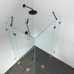 Hoekopstelling dubbele douchedeur met dubbel zijlicht, Ophalen of Verzenden, Nieuw