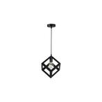 Moderne Hanglamp 16 cm | LED E27 Cube | Zwart, Nieuw, Ophalen of Verzenden, Modern, Metaal