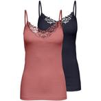 Only Kanten top ONLKIRA LACE SINGLET 2PACK NOOS (Set van 2), Kleding | Dames, Verzenden, Nieuw