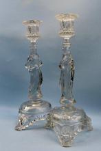 Val Saint Lambert - Kandelaar Hoop, Geloof & Liefde (2) -, Antiek en Kunst, Antiek | Glas en Kristal