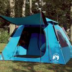 vidaXL Koepeltent 4-persoons snelontgrendeling blauw, Caravans en Kamperen, Verzenden, Nieuw, Tot en met 2