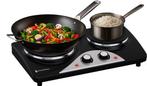 2dekans | KitchenBrothers Elektrische Kookplaat - 2 Pits -, Witgoed en Apparatuur, Kookplaten, Ophalen of Verzenden, Zo goed als nieuw