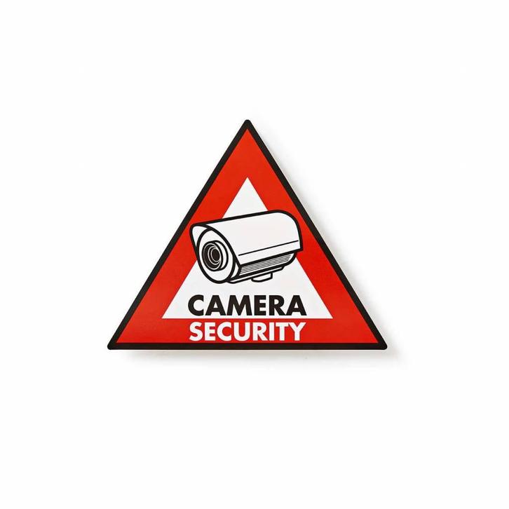 Waarschuwingssticker Pictogram camerabeveiliging Set van 5 s, Audio, Tv en Foto, Videobewaking, Nieuw, Ophalen of Verzenden